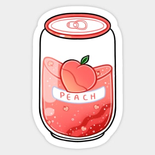 Peach Juice Sticker